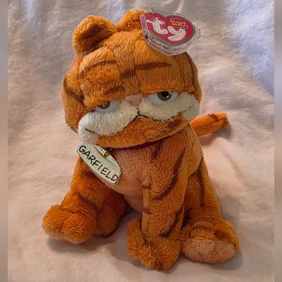 NWT-Ty Beanie Babies Garfield & Friends Plushies Set Of 7